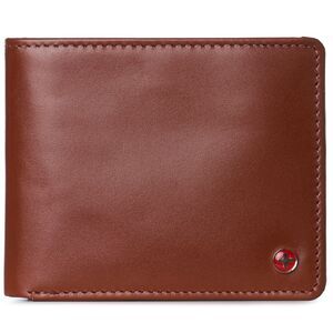 Alpine Swiss Mens RFID Protected Leather Wallet Center Flip Commuter Bifold 2 ID